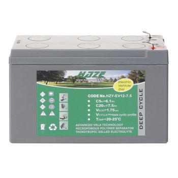 akumulatory żelowe HAZE 12V 7,5Ah